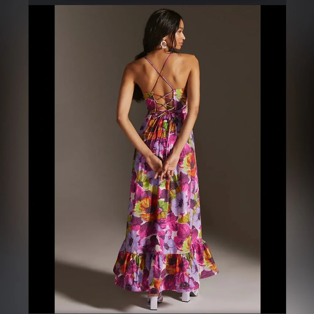 Plenty By Tracy Reese V-Neck Floral Maxi Dress - Picture 3 of 5